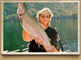 Diane caught a BIG Kamloop