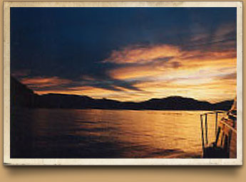 Lake Pend Oreille at sunset