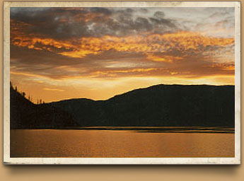 Lake Pend Oreille at sunset